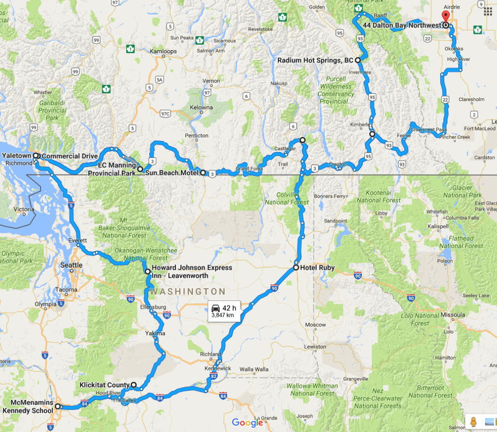 42 hours of driving - woof woof!  And to think one of my plans was driving to Los Angeles