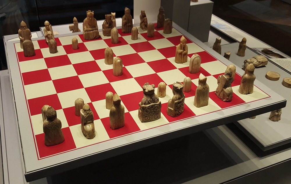 It would be cool as hell if a couple of curators were playing a long game of chess here, one move a day